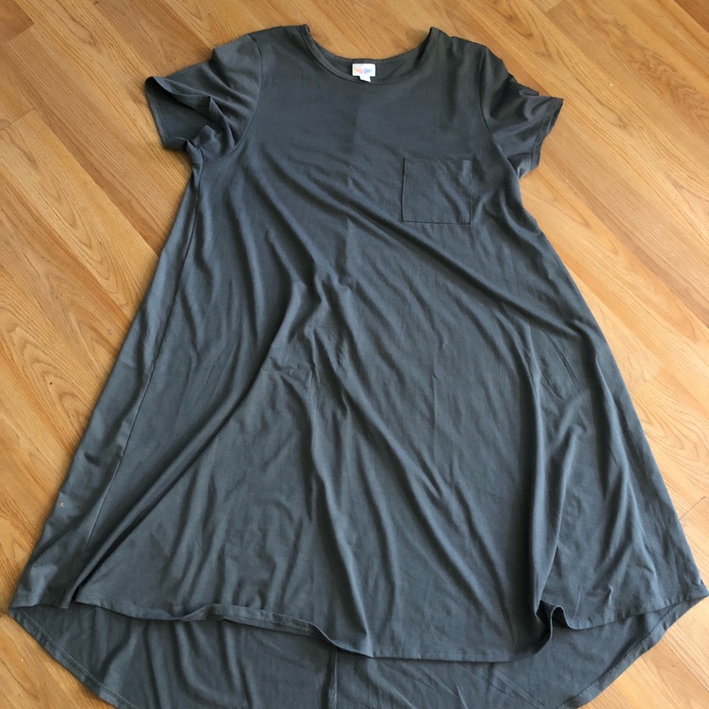 LulaRoe Solid Gray Carly, XL